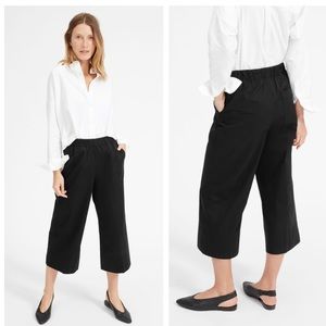 Everlane clean cotton culotte pants sz 10